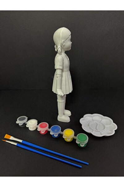 shop Squid Game Young Hee Doll Squid Game’in Ikonik Oyuncak Bebeği 3d Figür Boyama Seti-17 Cm