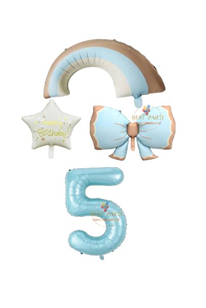 BEST PARTİ DOĞUM GÜNÜ PARTİ SÜSLERİ مجموعة بالونات على شكل نجمة وأرقام باللون...