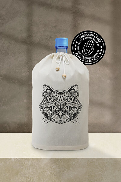 yibucraft Cat Head Mandala Printed Bottle Case