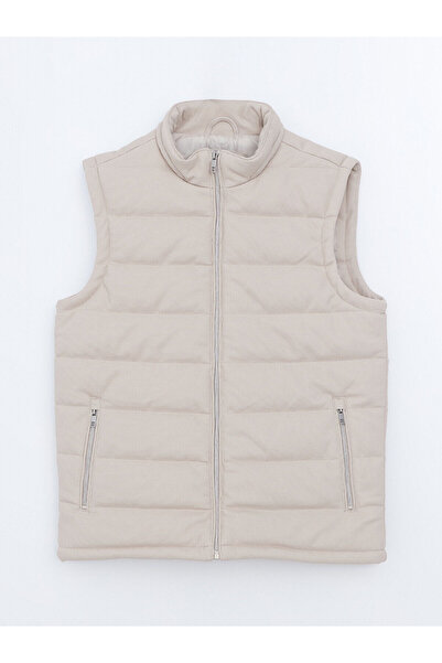 LC Waikiki Vestă matlasată pentru bărbați LCW Vision Slim Fit cu guler înalt ...