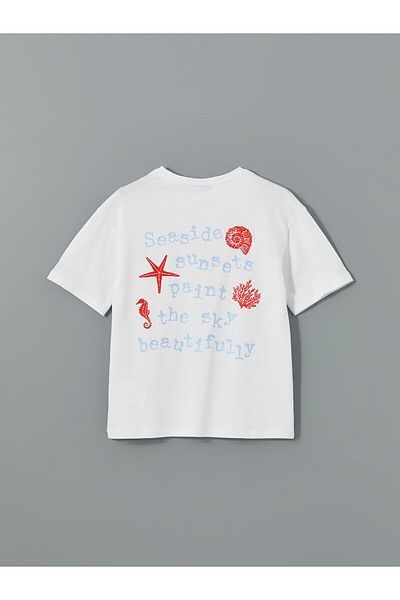 LC Waikiki Κοριτσίστικο T-Shirt με λαιμόκοψη