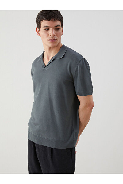 LC Waikiki Polo Neck Short Sleeve Men's Knitwear Sweater