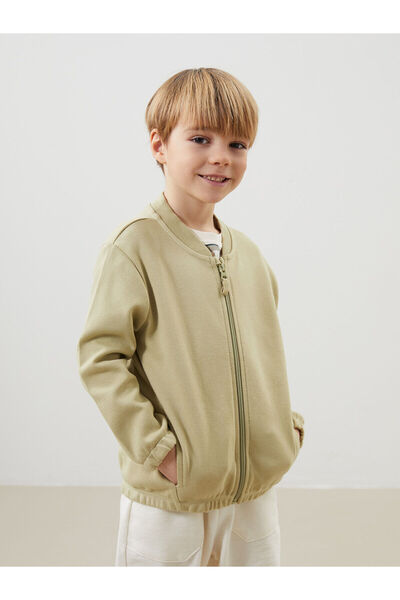 LC Waikiki New Season Basic Boy's Sweatshirt με φερμουάρ - S57092Z1