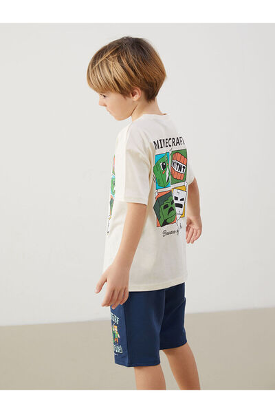 LC Waikiki Nova sezona okrugla kragna Minecraft majica za dečake sa printom -...