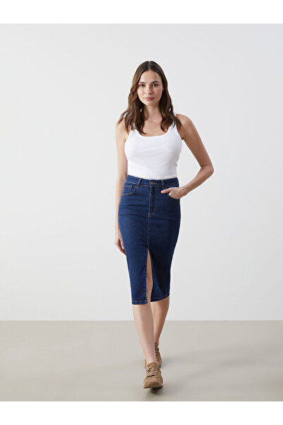 LC Waikiki تنورة جينز نسائية ضيقة من Peak New Season