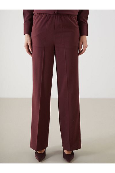 LC Waikiki Wide Leg Women's Trousers with Elastic Waist