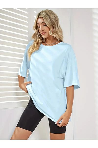 Boi Unisex Basic Master Wrist Μαύρο Λευκό Μπλουζάκι Oversize Crew Neck