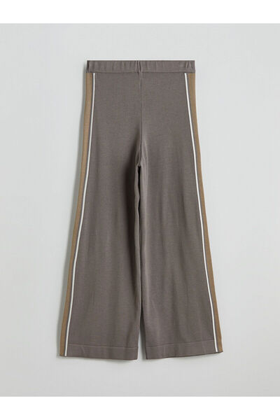 LC Waikiki Peak New Season Elastic Waistband Stripe Detailed Women's Knitwear Trousers