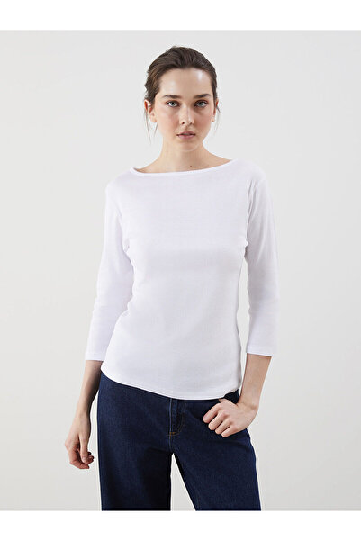 LC Waikiki Peak Yeni Sezon Kayık Yaka Kadın Tişört