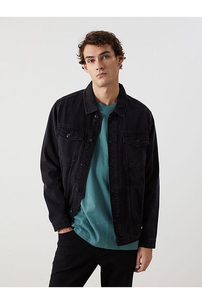 LC Waikiki Jachetă de jeans pentru bărbați cu ajustare standard