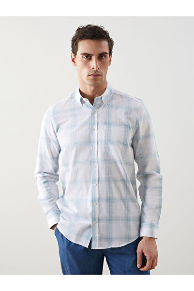 LC Waikiki Ozmarka New Season Regular Fit Long Sleeve Plaid Poplin Men's Shirt