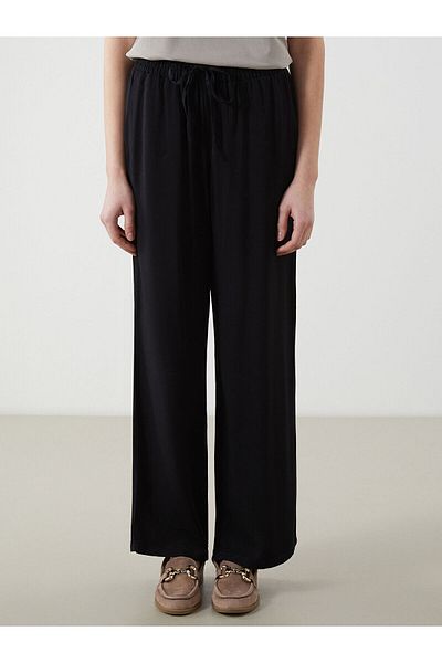 LC Waikiki Wide Leg Women's Trousers with Elastic Waist