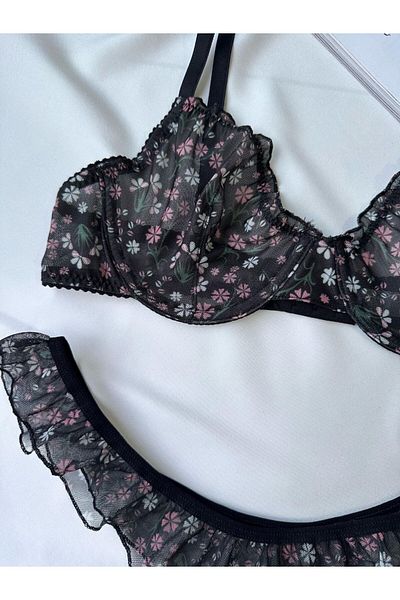 MILANOFOX Floral ρομαντικό Bralet Σετ σουτιέν και στρινγκ (επέτειος, ειδική μέρα)