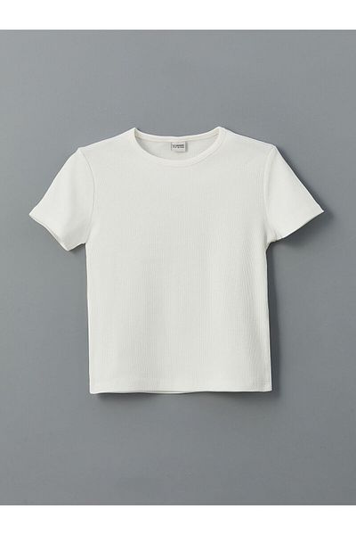 LC Waikiki Crew Neck Girl's Crop T-Shirt