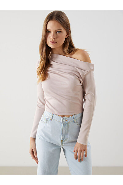 LC Waikiki Özmarka Νέα Σεζόν Γυναικείο Κορμάκι με Λαιμόκοψη Βάρκα