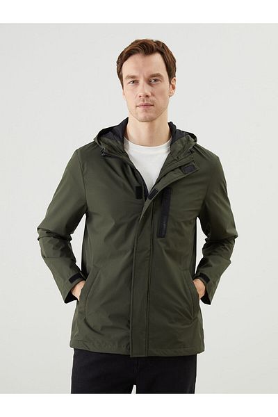 LC Waikiki Ανδρικό παλτό με κουκούλα Standard Fit
