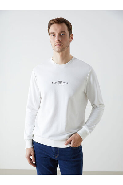 LC Waikiki Ανδρικό φούτερ με μακρυμάνικη λαιμόκοψη LCWAIKIKI Classic Crew