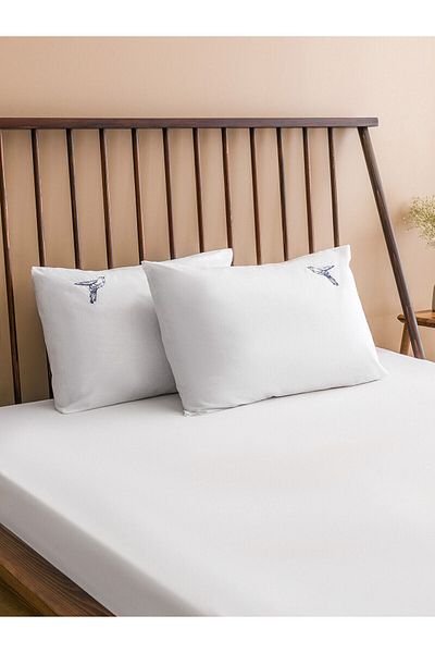 LC Waikiki Κεντητή Βαμβακερή Μαξιλαροθήκη 2 Τεμάχια 50x70 Εκ