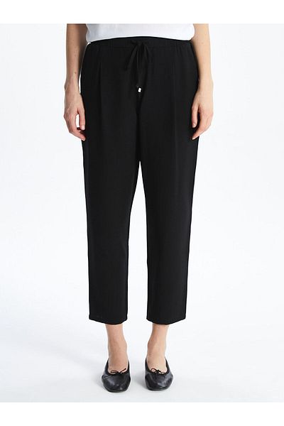 LC Waikiki Carrot Cut Women's Trousers with Elastic Waist