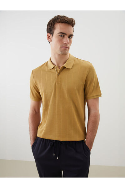 LC Waikiki Nevavm with a Difference Polo Collar Short Sleeve Men's T-Shirt