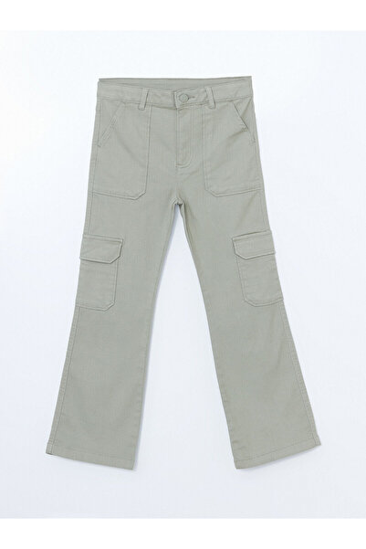 LC Waikiki Pantaloni cargo pentru fete, cu talie ajustabilă, elastică, sezon ...