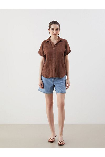 LC Waikiki Γυναικείο πουκάμισο Loose Fit με υφή