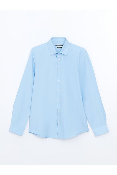 LC Waikiki Cămașă pentru bărbați din popelin cu mânecă lungă, slim fit