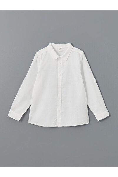 LC Waikiki Νέα σεζόν Μακρυμάνικο Βασικό Πουκάμισο για Αγόρια - S53442Z1