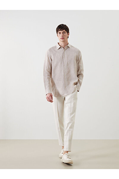 LC Waikiki Ανδρικό παντελόνι Vizyon New Season Standard Fit από μείγμα λινών