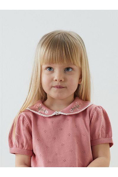 LC Waikiki Baby Collar Floral Baby Girl Blouse and Leggings 2-Piece