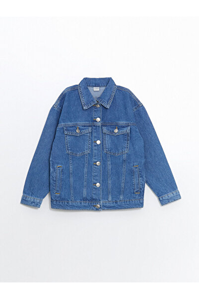 LC Waikiki Nevavm Girl's Jean Jacket with a Difference