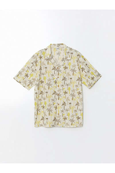 LC Waikiki Cămașă pentru băiat cu mânecă scurtă cu model de sezon nou - S58723Z4