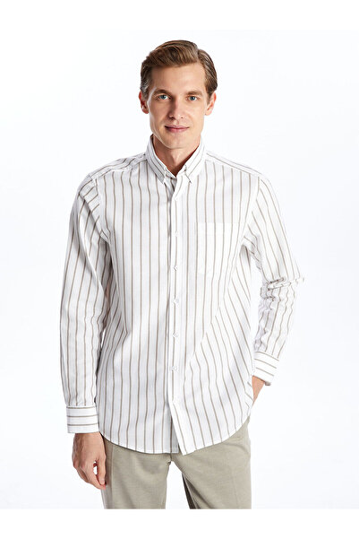 LC Waikiki Peak New Season Regular Fit Long Sleeve Striped Men's Shirt