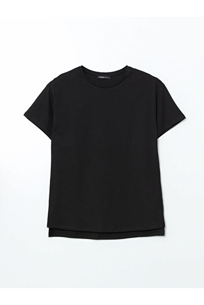 LC Waikiki طاقم الرقبة تي شيرت المرأة