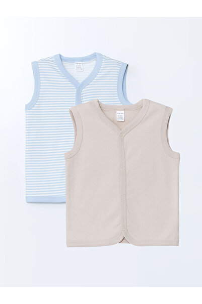 LC Waikiki LCWK Бебешка жилетка с V-образно деколте 2 бр