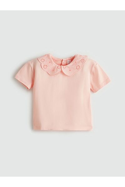 LC Waikiki Baby Neck Embroidered Blouse and Leggings for Baby Girl - Set of 2