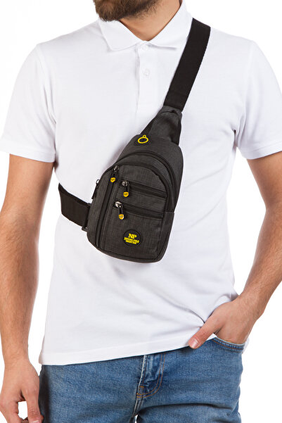 Newish Polo Unisex Su Geçirmez Kulaklık Usb Çıkışlı Çapraz Askılı Çanta Bel O...