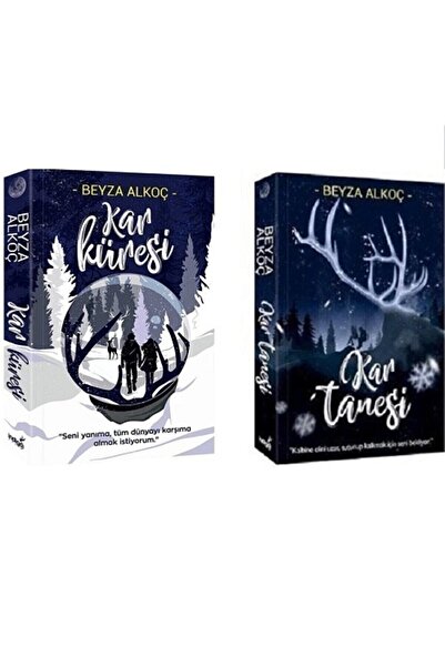İndigo Kitap Kar Tanesi ; Kar Küresi Beyza Alkoç Set 2 Roman Karton Kapak