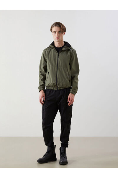 LC Waikiki Lcwk Standard Fit Hooded Men's Raincoat