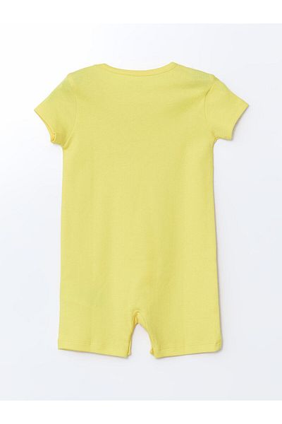 LC Waikiki Lcwk Crew Neck Printed Baby Boy Jumpsuit