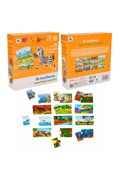 Sunman Puzzle My First Discoveries Nor1535 Cute Nature Animals 24 Pieces 18m+