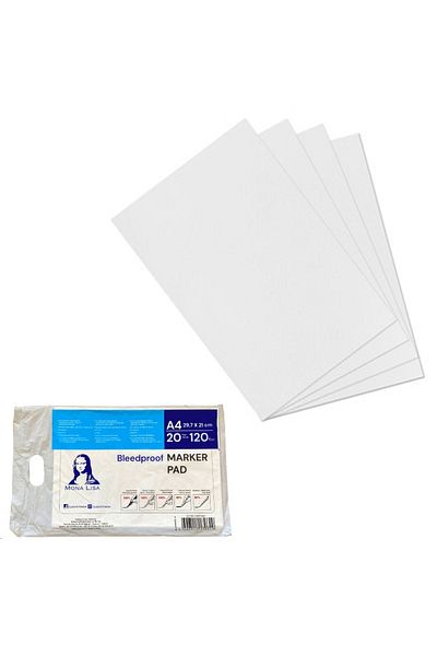 Monalisa Art Paper A4 Marker Pad 120 Gr 20 Yp Package