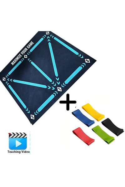 Choice Mat Elastic Band 90cm Football Training Mat Durable Non Slip Foldable Kids Adults Dribble Training M