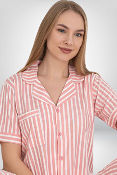 Alissa Women's Pajama Set of Striped Cotton: Vry Alissa Vr.Al.K62.T84.85. Y011
