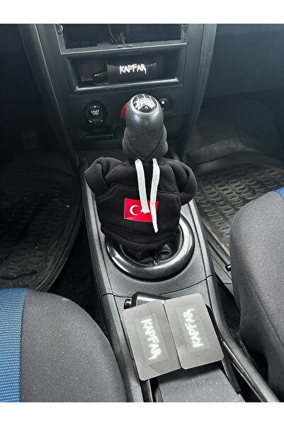 KAPFAR Türkiye Bayrağı Baskılı Vites Hoodie Kapşonlu Vites Topuzu Kılıfı Vite...