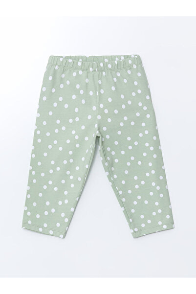 LC Waikiki Özmarka New Season Elastic Waist Polka Dot Girls' Leggings