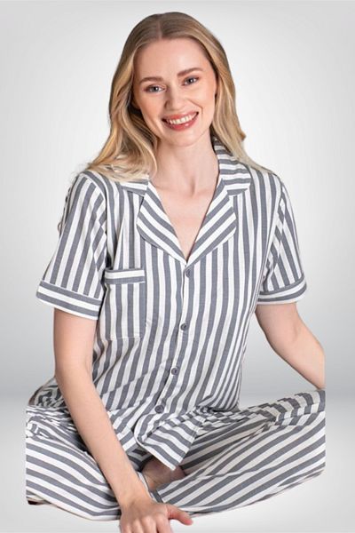 Alissa Set pijamale cu nasturi pentru femei Alissa VR.AL K62 T56 49 y01
