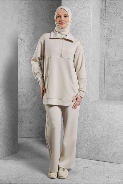 Alvina Zipped Collar Tracksuit Tunic 45264