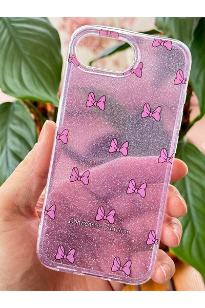 Fibaks غطاء متوافق مع هاتف Apple iPhone 16E باللون الأرجواني مع نمط القوس اللامع الملون والمشرق الذي يمتص الصدمات