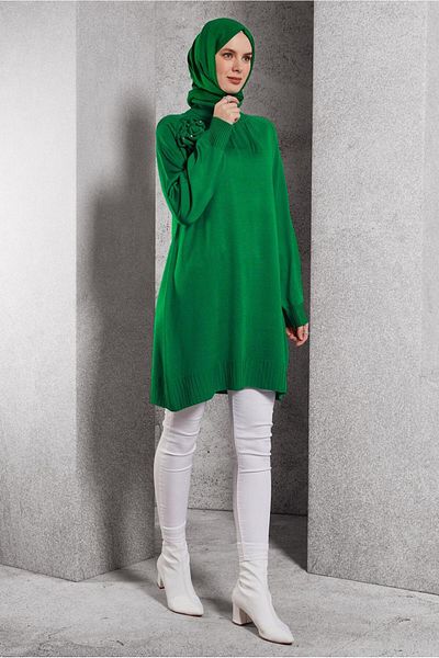 Alvina Broshe Detailed Knitting Tunic 44987